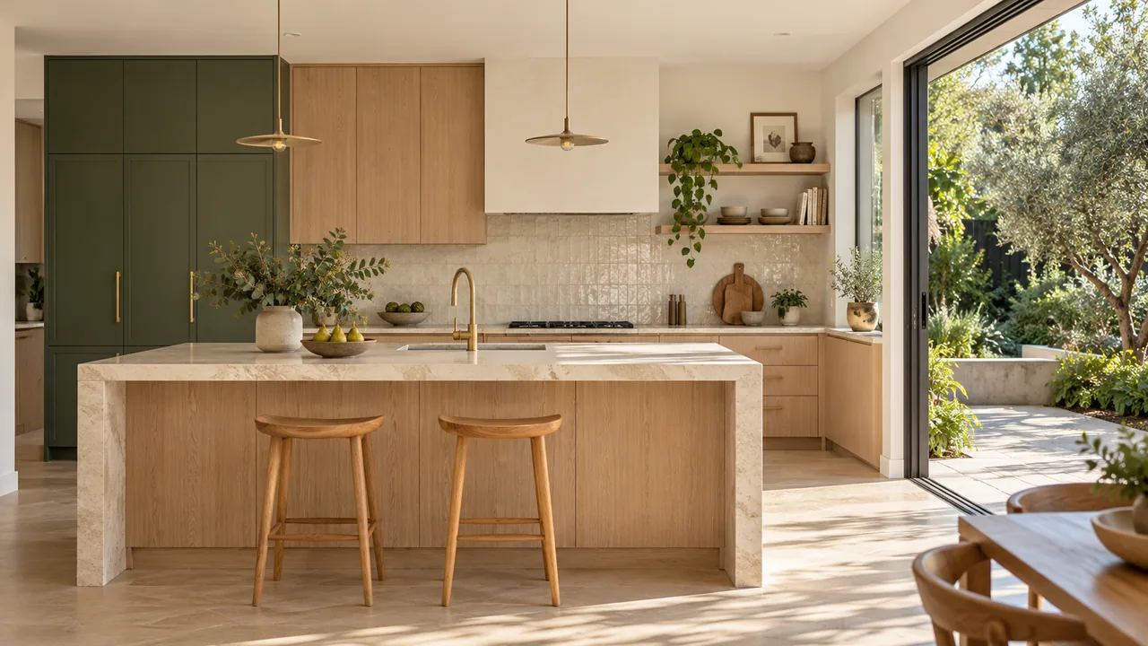 AI kitchen concept in a fictional social post